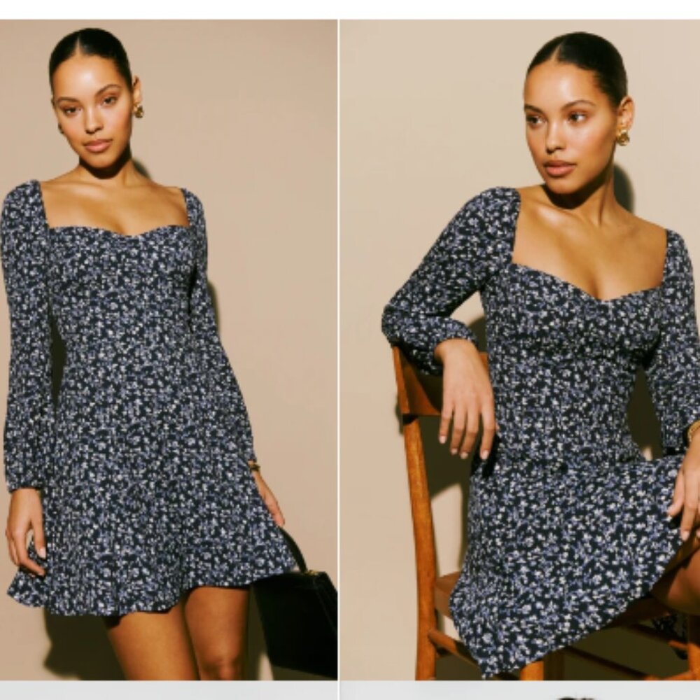 Reformation Mochi Dress (Color: Twilight; Size: 2)